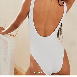 Aerie Classic White One Piece Swimsuit